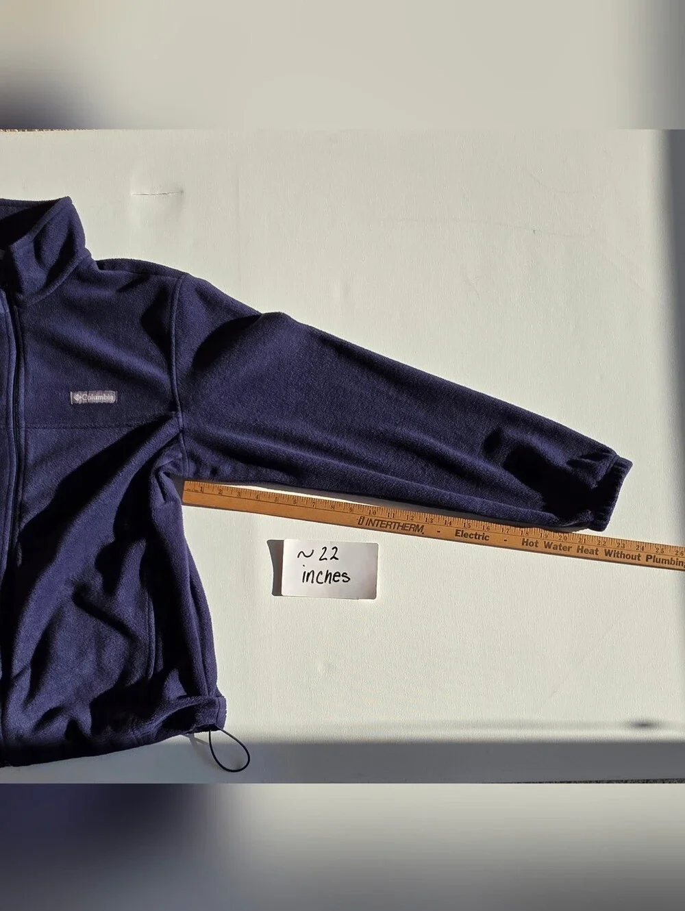 Columbia Size L Navy Full-Zip Fleece Jacket